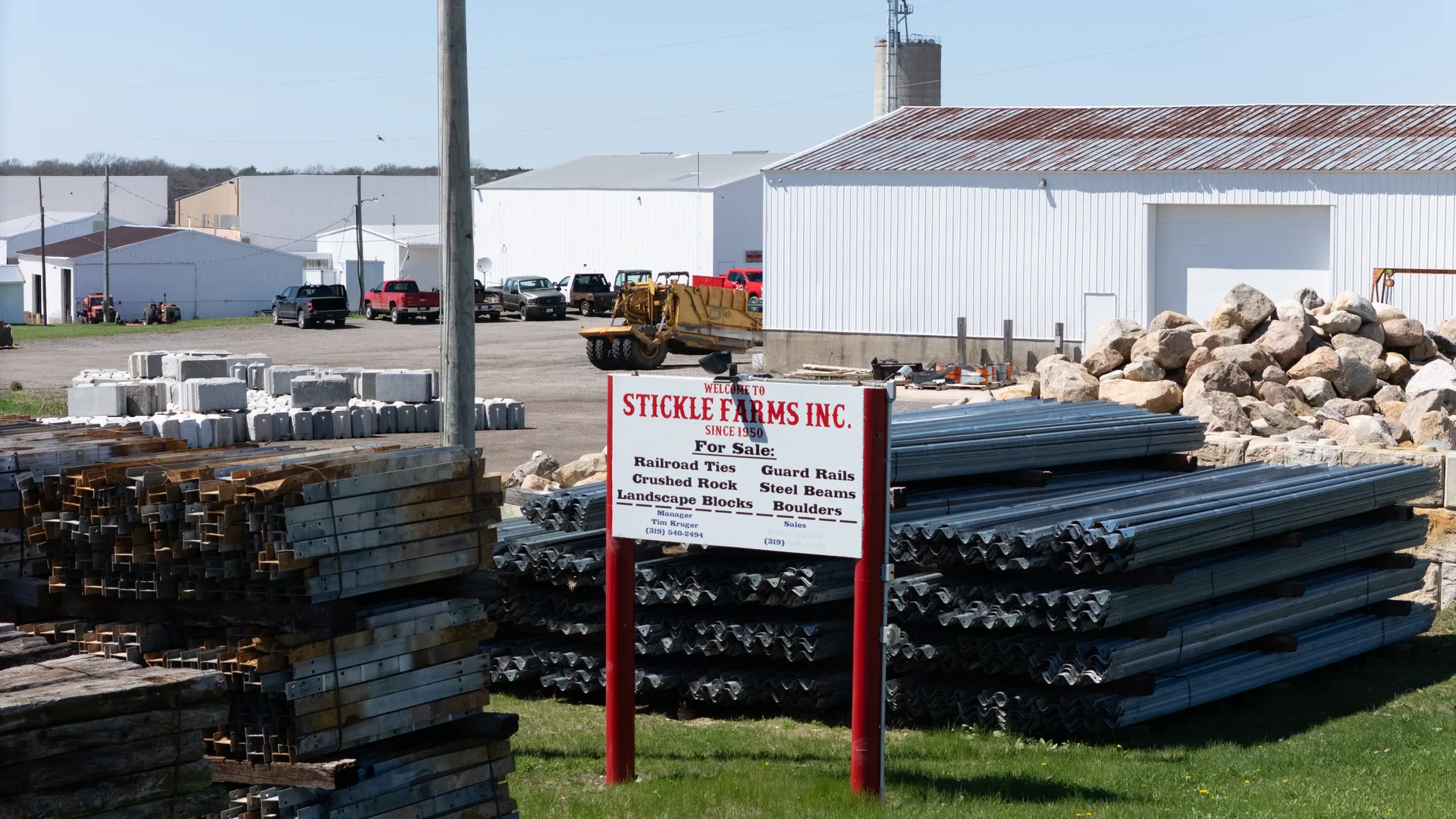 Stickle Farms sign